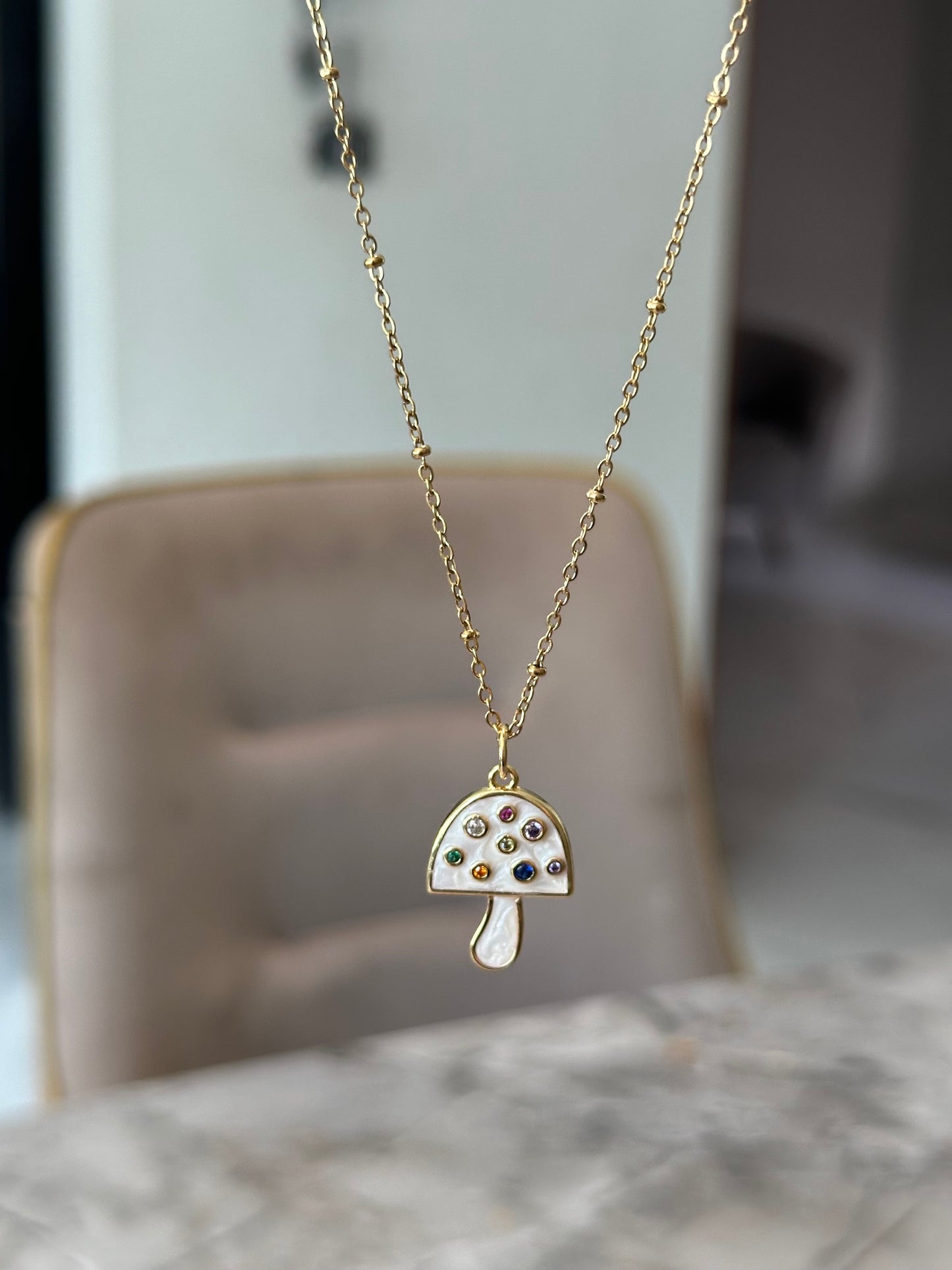Mushroom Necklace